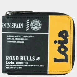 Cartera De Hombre Lois Isthmus En Polipiel/Nylon -Almacenamiento De Viaje negro sku 16150000 07350077 xxl