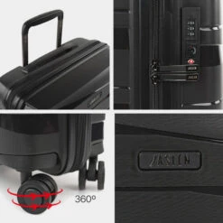 Maletas Mediana Stuttgart Rigida/Blanda Con Capacidad De 58 L 21 Maletas Mediana Stuttgart Rigida/Blanda Con Capacidad De 58 L -Almacenamiento De Viaje negro sku 16166727 48440272 xxl