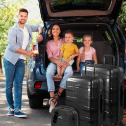 Maletas Mediana Stuttgart Rigida/Blanda Con Capacidad De 92 L -Almacenamiento De Viaje negro sku 16493186 54340643 xxl