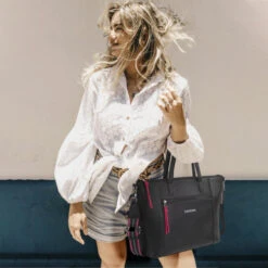 Bolso Shopper Porta Ipad Lois Crandell -Almacenamiento De Viaje negro sku 16512451 23180199 xxl