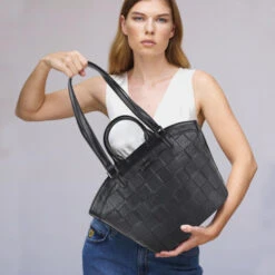 Bolso Con Doble Asa Lois Crossover -Almacenamiento De Viaje negro sku 16512460 36450373 xxl