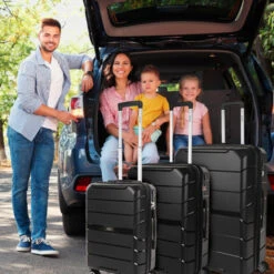 Maletas Mediana Venecia Rigida/Blanda Con Capacidad De 105 L -Almacenamiento De Viaje negro sku 16593839 47460863 xxl