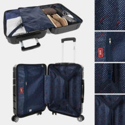 Maletas Mediana Venecia Rigida/Blanda Con Capacidad De 105 L -Almacenamiento De Viaje negro sku 16593839 47480340 xxl