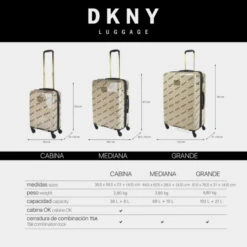 Dkny-905 Maleta Cabina On Repeat Dkny Dkny-905 On Repeat -Almacenamiento De Viaje pebble stone black sku 16663538 07530621 xxl
