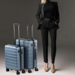 Maletas Mediana Viena Rigida Con Capacidad De 57 L -Almacenamiento De Viaje plata sku 16161647 13030080 xxl