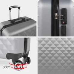 Maleta 60Cm Itaca Diamond -Almacenamiento De Viaje plata sku 16654700 13550337 xxl