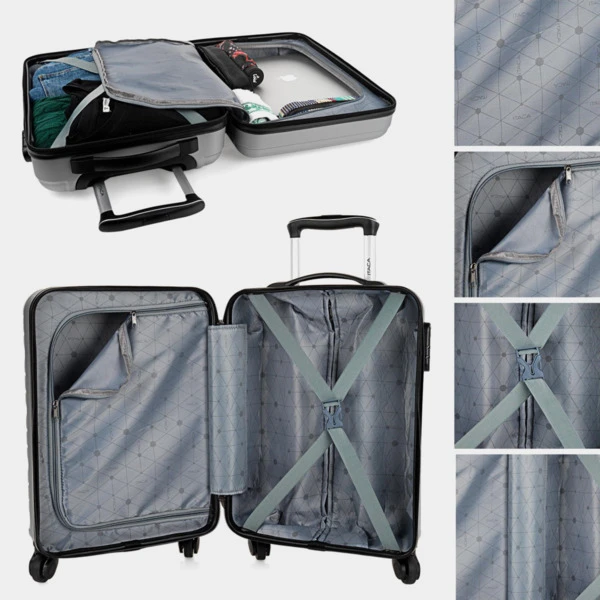 Juego De 2/3 Maletas (Cabina, Mediana Y Grande) Delfos Rigida Con Capacidad De 106 L 11 Juego De 2/3 Maletas (Cabina, Mediana Y Grande) Delfos Rigida Con Capacidad De 106 L - Imagen 9