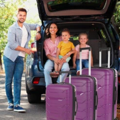 Maletas Mediana Moscu Rigida/Blanda Con Capacidad De 87 L -Almacenamiento De Viaje purpura sku 16512393 26070774 xxl