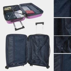 Maletas Mediana Moscu Rigida/Blanda Con Capacidad De 87 L -Almacenamiento De Viaje purpura sku 16512393 26090776 xxl