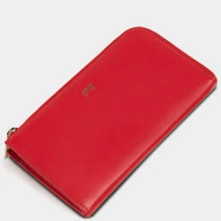 Cartera De Mujer Jaslen Georgia En Piel -Almacenamiento De Viaje rojo sku 16042141 58380468 xxl