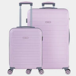 Juego De Maletas (Mediana Y Grande) Monaco En Abs Extensibles Con Capacidad De 162 L Con Tsa Y Usb -Almacenamiento De Viaje rosa sku 16041928 32310660 xxl