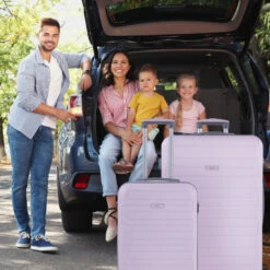 Juego De Maletas (Mediana Y Grande) Monaco En Abs Extensibles Con Capacidad De 162 L Con Tsa Y Usb -Almacenamiento De Viaje rosa sku 16041928 32320479 xxl