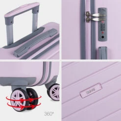 Maleta Mediana Monaco Rígida En Abs Con Capacidad De 69,5L Con Tsa -Almacenamiento De Viaje rosa sku 16041934 57240978 xxl