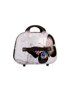 Set Maleta Pequeña + Neceser + MP3 Mariposas -Almacenamiento De Viaje set neceser maleta pequena mariposas 11