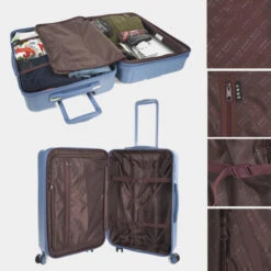 Dkny-413 Maleta 60Cm City Block -Almacenamiento De Viaje steel blue sku 16663468 22510028 xxl