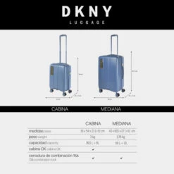 Dkny-413 Maleta 60Cm City Block -Almacenamiento De Viaje steel blue sku 16663468 22540533 xxl