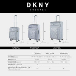 Dkny-624 Trolley 70Cm After Hours -Almacenamiento De Viaje storm grey logo print sku 16663486 28310514 xxl