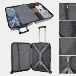 Maletas Mediana Bristol Rigida/Blanda Con Capacidad De 94 L -Almacenamiento De Viaje taupe sku 16674603 22490767 xxl