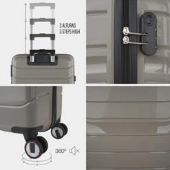 Maletas Mediana Bristol Rigida/Blanda Con Capacidad De 94 L -Almacenamiento De Viaje taupe sku 16674603 22500851 xxl