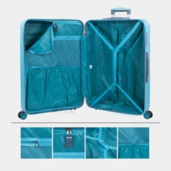 Maleta Grande Monaco Rígida De Abs Con Capacidad De 95L Con Candado Tsa -Almacenamiento De Viaje turquesa sku 16041935 00210572 xxl