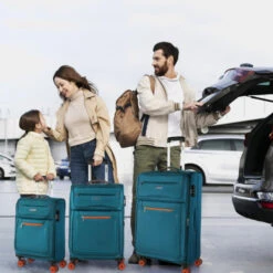 Juego De Maletas 50/60/70Cm Jaslen Colchester -Almacenamiento De Viaje turquesa sku 16667216 07130977 xxl