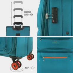 Juego De Maletas 50/60Cm Jaslen Colchester 21 Juego De Maletas 50/60Cm Jaslen Colchester -Almacenamiento De Viaje turquesa sku 16667218 08310840 xxl