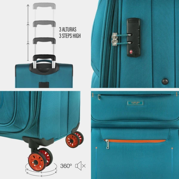 Juego De Maletas 50/60Cm Jaslen Colchester 12 Juego De Maletas 50/60Cm Jaslen Colchester - Imagen 10