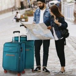 Juego De Maletas 60/70Cm Jaslen Colchester -Almacenamiento De Viaje turquesa sku 16667220 09510221 xxl