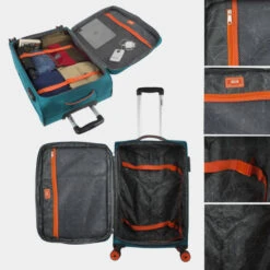 Juego De Maletas 60/70Cm Jaslen Colchester -Almacenamiento De Viaje turquesa sku 16667220 09530890 xxl