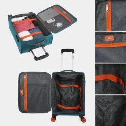 Maleta Cabina Jaslen Colchester -Almacenamiento De Viaje turquesa sku 16667224 01430409 xxl