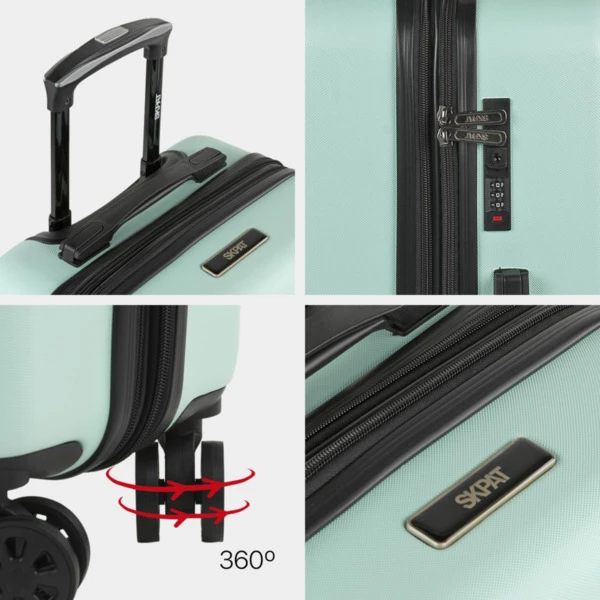 Maleta De Cabina Skpat Lisboa Rígida En Abs Extensible Con Capacidad De 39L Tsa Integrado 16 Maleta De Cabina Skpat Lisboa Rígida En Abs Extensible Con Capacidad De 39L Tsa Integrado - Imagen 14