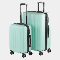 Juego De 2/3 Maletas (Cabina, Mediana Y Grande) Lisboa Rigida Con Capacidad De 97 L -Almacenamiento De Viaje verde sku 16161807 42570311 xxl