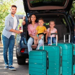 Maletas Mediana Venecia Rigida/Blanda Con Capacidad De 105 L -Almacenamiento De Viaje verde sku 16567085 47580620 xxl