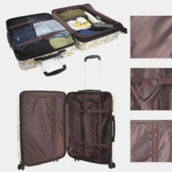 Dkny-62D Maleta 60Cm Deco Signature -Almacenamiento De Viaje white gold sku 16663505 30460540 xxl