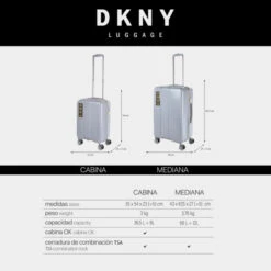 Dkny-413 Maleta Cabina City Block Dkny Dkny-413 City Block -Almacenamiento De Viaje white silver sku 16663465 57050602 xxl